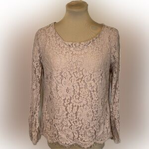 GUC Rose + Olive Lace Blouse